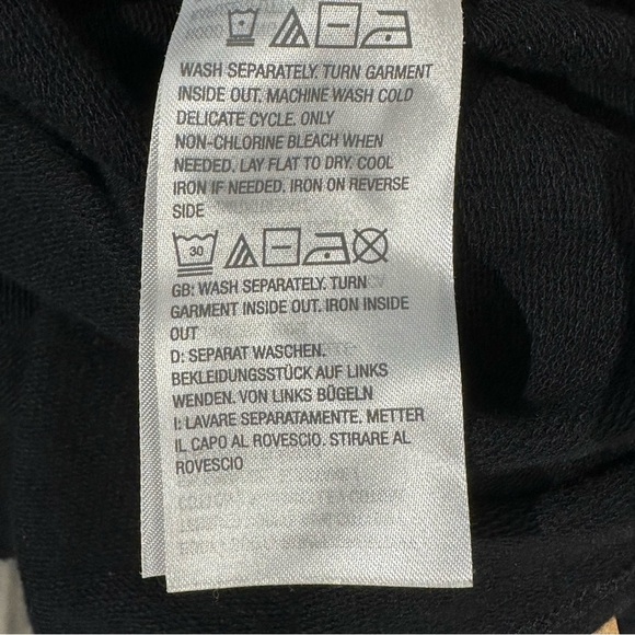 Belle by KIM GRAVEL Knit Top/Sweatshirt with Faux Leather Hood Women Bla… - Picture 11 of 13